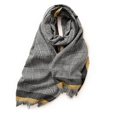 아뗄릭 코지 체크 배색 머플러 14423