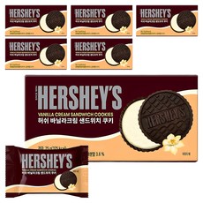 허쉬 바닐라크림 샌드위치 쿠키, 75g, 6개