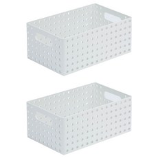 litem. 里特 My Room S&S籃子 手提型 5.7L, 象牙色, 2個