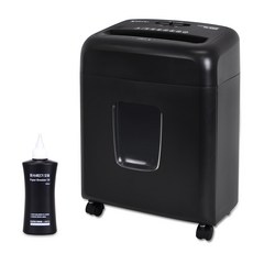 PAPER FRIEND 抽屜式小型碎紙機 + 碎紙機油, PK-830X, Black