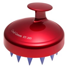 쿨그린 토르말린 두피 마사지 브러쉬 ST-205, 레드, 1개