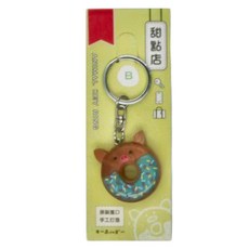 動物甜點店 鑰匙圈 CZ-490B, 小豬, 1個