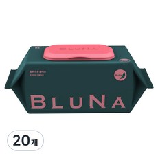 블루나 본 프리미엄 고평량 엠보싱 물티슈 캡형, 75g, 70매, 20개