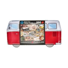 Eurographicspuzzles 鐵盒拼圖 福斯麵包車 Set 550片, 1組
