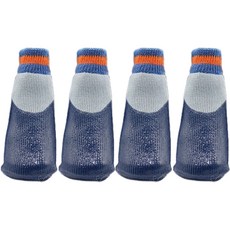 蝴蝶結狗狗防水襪, 海軍藍, 1套