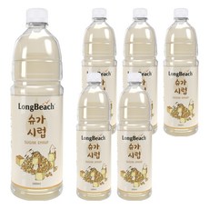 롱비치 SUGAR SYRUP, 1L, 6개