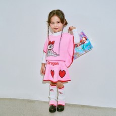 Pink Dragon 女童荷葉邊針織背心