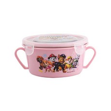 PAW PATROL 汪汪隊立大功 不鏽鋼雙耳隔熱餐碗, 粉色, 1個