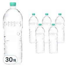 딥스 에코그린 무라벨 먹는해양심층수, 2L, 30개