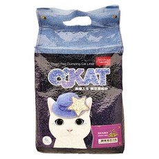 O'KAT 美喵人生 仿礦型豌豆凝結貓砂 細緻輕盈, 清新馬鞭草, 6L, 1袋