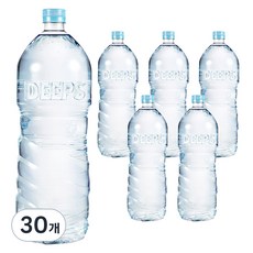 Deeps 에코 블루 먹는해양심층수 무라벨, 30개, 2L