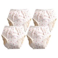 加厚六層學習褲 尿布褲 8-12kg 90碼 小櫻桃 2件組 學習褲, 2組