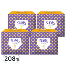 SUBES Noblesse尿布男女童通用 中型 6~11kg 褲型, 中型( M), 208張