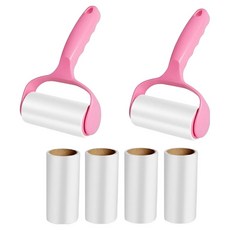 滾筒式黏毛器組 除毛器 2個 + 紙捲 6個, 1組