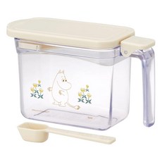 Skater MOOMIN 塑膠透明調味料罐 附湯匙 15.8 x 6.8 x 9.4cm, 380ml, 1組