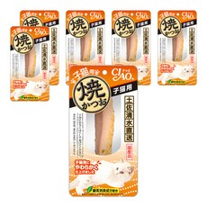 INABA CIAO 啾嚕 宗田鰹燒魚柳條 幼貓配方 YK-21, 日本製造，添加綠茶成分，消除臭味，美味易入口, YK-21 鰹魚, 18g, 6包