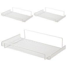 YS Company 免鑽孔機上盒架, 白色, 3個