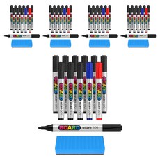 PENMAX 白板筆 209 + 板擦, 黑色 + 藍色 + 紅色, 5套