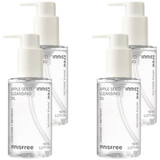INNISFREE 台灣公司貨 蘋果籽深層卸妝油, 150ml, 4瓶