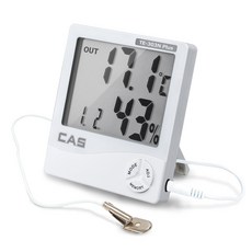 CAS 數位溫濕度計 TE-303N PLUS, 1個, 白色