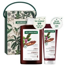 KLORANE 蔻蘿蘭 奎寧洗髮精 400ml+潤髮乳 200ml+購物袋組, 1組