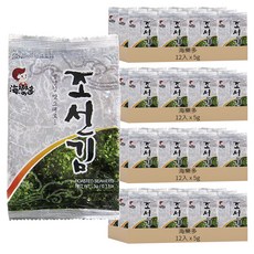 海樂多 海苔 原味 12入, 60g, 4袋