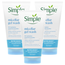 Simple 清妍 極致補水深層潔顏凝露, 150ml, 3條