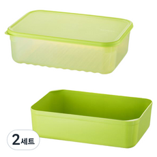 락앤락 스마트킵 프레쉬 밀폐용기 + 채반 세트, 2세트, 3.2L(1P) + 채반(1P)