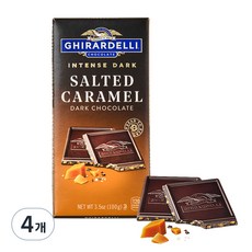 기라델리 인텐스다크 솔티드 카라멜, 100g, 4개