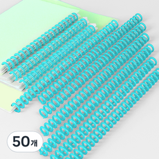 다다 바인더 셀프 제본 라운드 루즈링 30공 10개입, 블루, 5개, 8.5mm