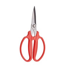 PANRICO 百利世 7吋多用途不銹鋼專業剪刀, 可剪1mm以下鋼線, 圓形物不滑動, 1支, 紅色