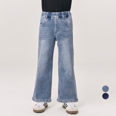 LollyTree 兒童刷毛內裡半寬版彈性牛仔褲