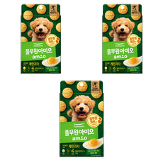 풀무원아미오 강아지 자연담은 간식, 계란맛, 50g, 3개