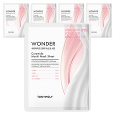 토니모리 원더 세라마이드 모찌 마스크 시트 20g, 5개