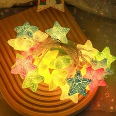 LED室內裝飾氣氛燈 3m 20燈, 裂紋星星 混搭