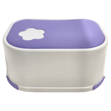 階梯椅墊腳凳 浴室凳 兒童階梯椅, 紫色 + 白色