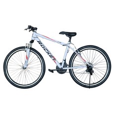 닥터바이크 F-26S ROCKET MTB 스틸 림 브레이크 14kg 신장 165~185cm, 화이트 + 레드, 170cm, 1개