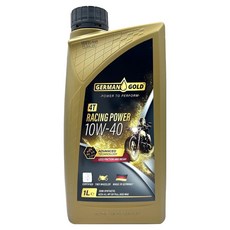 GERMAN GOLD 德國金牌 RACING POWER 4T 10W40 高性能機車機油 1公升 半合成機油, 1瓶