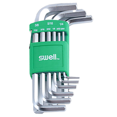 swell 雙邊抽短六角扳手9支組 076-24MS 1.5-10, 1組