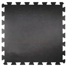 XPE健身地墊巧拼 0.8cm 低密度聚乙烯 健身房/居家使用, 黑色, 1個