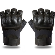 오토바이 반장갑 양손세트 G타입, 블랙