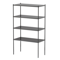 dayneeds 日需百備 極致工藝 烤漆四層架, 黑色, 1個