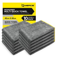 QMERCE 多功能快乾洗車毛巾 10入, 1個, 單一顏色