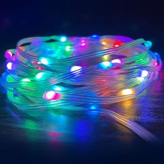 Yeonha LED USB 感性照明線燈 100燈 + 遙控器組合, RGB