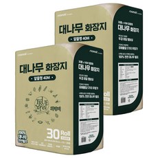 soomok 2層竹纖維衛生紙 40m, 2袋, 30捲