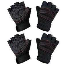 라온텐 트레이 헬스 장갑 2세트, 레드