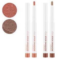 i'm meme 我愛閃閃星辰持久眼影筆 2支入, 004 Rose Cape+005 Taupe Trinket, 1組