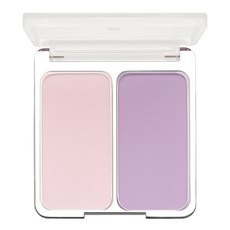 2aN 摩登雙色腮紅盤 9g, 01 Cotton Candy Violet, 1盒