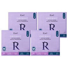 라엘 유기농 순면커버 입는 오버나이트, 대형, 8개입, 4개