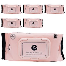 enblanc 輕柔木槿花 掀蓋型純水濕紙巾, 72張, 6包